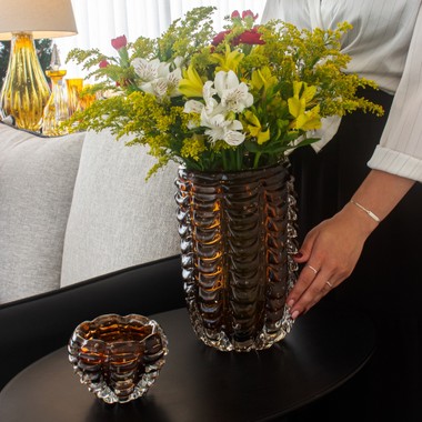 Vaso Murano Leeds Garnet