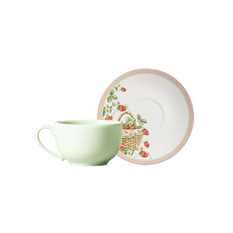 Xícara e Pires de Páscoa Doce Encanto