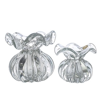 Kit 2 Vasos Murano Leida Cristal