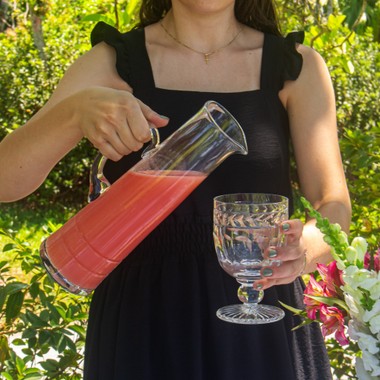 Jarra de Cristal Lapidada 48 Incolor 1,2l