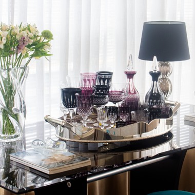 Bandeja Prata Grande Coração C/Cordão e Fundo Madeira St James