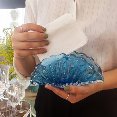 Porta Guardanapo Murano Istambul Aqua Marine