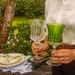 Taça Cristal Lapidado 66 P/Vinho Tinto Verde Claro 320ml