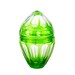 Compoteira Egg de Cristal Lapidado Verde Claro