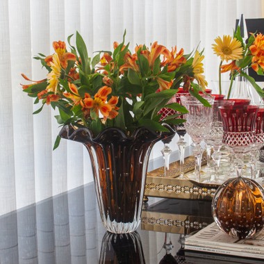 Vaso de Murano Island P Garnet