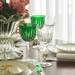 Taça de Cristal Lapidado 66 P/Agua Verde Escuro