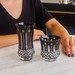Copo Cristal Lapidado 69 Long Drink Preto 400ml