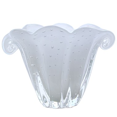 Vaso Murano Triunfo Quartzo Perola