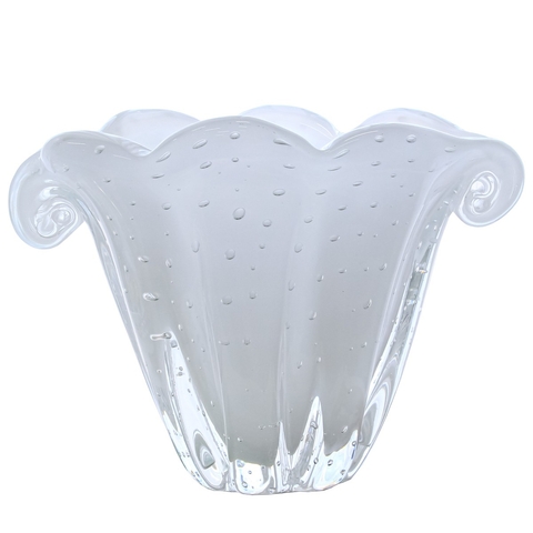 Vaso Murano Triunfo Quartzo Perola