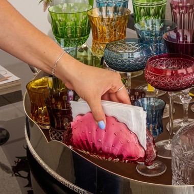 Porta Guardanapo Murano Istambul Quartzo Pink