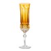 Taça Cristal Lapidado P/Champagne Mozart 69 Amarelo 210ml