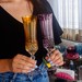 Taça Cristal Lapidado P/Champagne Mozart 69 Ametista 210ml