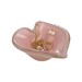 Porta Objetos Murano Coração Jade Rosa com Ouro 24k