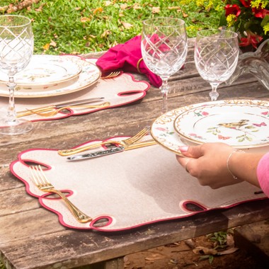 Jogo Americano Retangular Impermeável Amelia Bordo