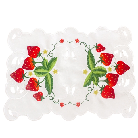 Jogo Americano Retangular Morangos