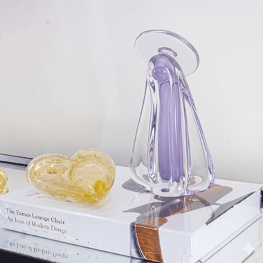 Imagem Santa Cristal Murano P Lavanda