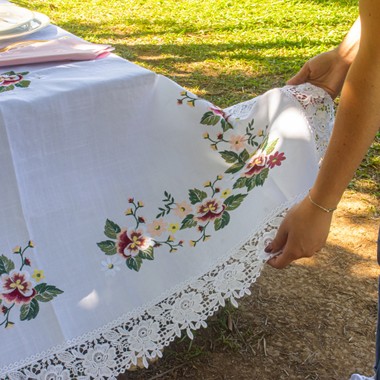 Toalha de Mesa Jardim Retangular 160x270