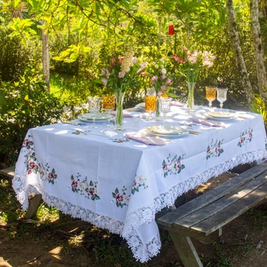 Toalha de Mesa Jardim Retangular 160x270