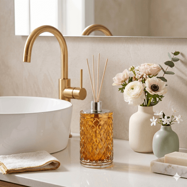 Difusor Murano Bubble Ambar e Prata