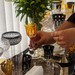 Taça Cristal Lapidado 68 Licor Amarelo 80ml