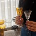 Taça Cristal Lapidado 68 Licor Amarelo 80ml