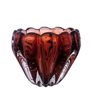 Cachepot Murano Orquídea Garnet