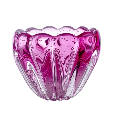 Cachepot Murano Orquídea Quartzo Pink