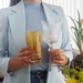 Copo Cristal Lapidado 69 Long Amarelo 400ml