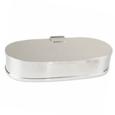 Caixa Grande Oval Prata Saint James