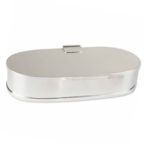 Caixa Grande Oval Prata Saint James