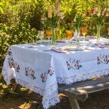 Toalha de Mesa Jardim Retangular 160x270