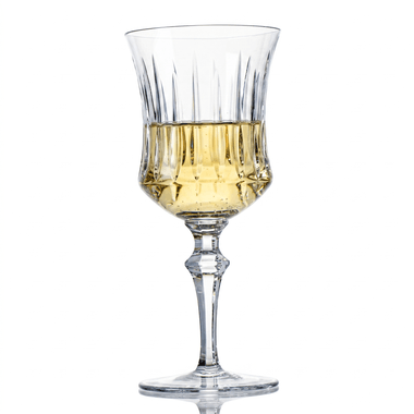 Taça de Cristal Lapidado P/Vinho Branco Incolor 260ml