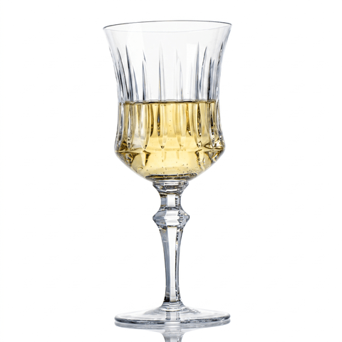 Taça de Cristal Lapidado P/Vinho Branco Incolor 260ml