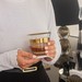 Copo de Cristal Lapidado P/Whisky Série Ouro