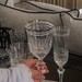 Taça de Cristal Lapidado 68 P/água C/Borda em Ouro 24k