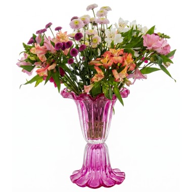 Vaso Murano Cancun P Quartzo Pink