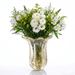Vaso Murano Everest Cristal com Ouro 24k
