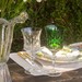 Taça de Cristal Lapidado 71 P/água Verde Escuro