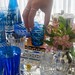 Copo de Cristal Lapidado 95 P/Licor 75ml Azul Claro