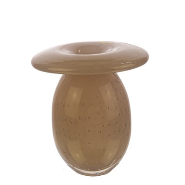 Vaso Cogumelo Murano G Champagne