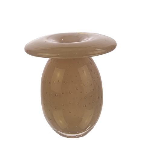 Vaso Cogumelo Murano G Champagne