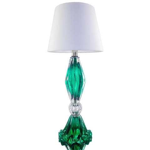 Abajur Murano Nilo Verde Folha