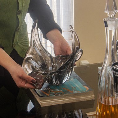Vaso de Murano Quenia Onix