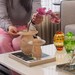 Vaso Cogumelo Murano G Champagne