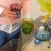 Copo Cristal Lapidado 46 P/Whisky Pineapple Verde Claro