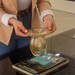 Vaso Cogumelo Murano G Cristal C/Ouro 24k