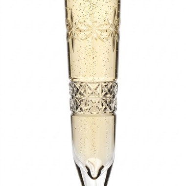 Taça Cristal Lapidado 31 P/ Champagne Incolor