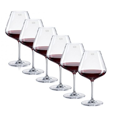 Kit 6 Taças de Cristal P/Vinho Vinhedos 890ml