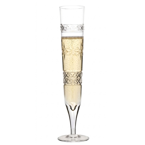 Taça Cristal Lapidado 31 P/ Champagne Incolor