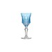 Taça Cristal Lapidado 69 Flauta P/Licor 70ml Azul Claro